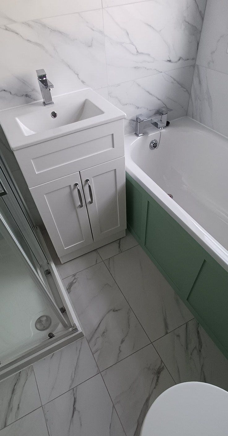 The finished bathroom